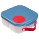 b.box Mini Lunchbox 3 Compartments, Whole Fruit Fit, Blue Blaze