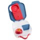 b.box Mini Lunchbox 3 Compartments, Whole Fruit Fit, Blue Blaze