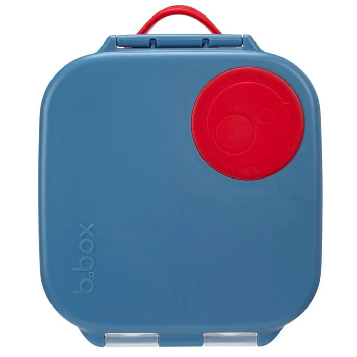 b.box Mini Lunchbox 3 Compartments, Whole Fruit Fit, Blue Blaze