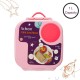 b.box Mini Lunchbox 3 Compartments, Whole Fruit Fit, Flamingo Fizz
