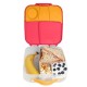 b.box Mini Lunchbox 3 Compartments, Whole Fruit Fit, Strawberry Shake Pink Orange