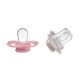b.box Pacifier Silicone Twin Pack, Berry & Blush, Orthodontic