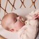 b.box Pacifier Silicone Twin Pack, Blush & Latte, Orthodontic