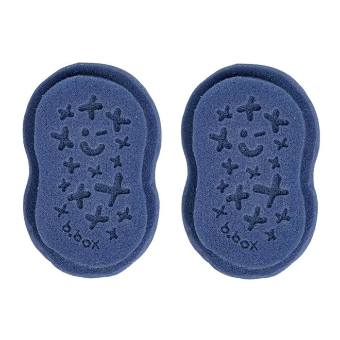 b.box Replacement Sponge Twin Pack, Soft Bottle Brush Heads