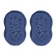 b.box Replacement Sponge Twin Pack, Soft Bottle Brush Heads
