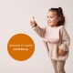 b.box Silicone Bib, Stay Open Catcher, Adjustable Fit, Blush