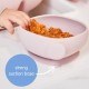 b.box Silicone Bowl with Lid, Microwave & Freezer Safe, Blush