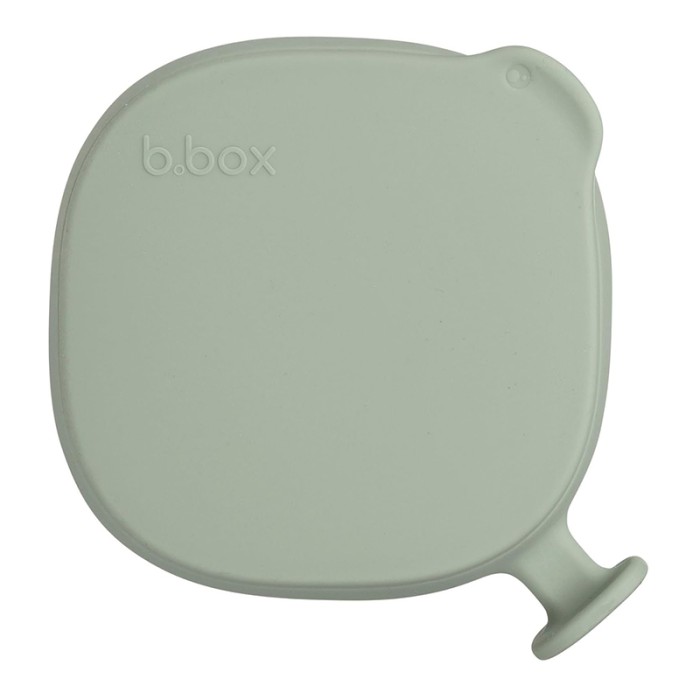 b.box Silicone Bowl with Lid, Microwave & Freezer Safe, Sage