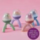 b.box Silicone Fresh Food Feeder with Cap, Easy Grip, Tripod Base, Sage Green
