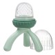 b.box Silicone Fresh Food Feeder with Cap, Easy Grip, Tripod Base, Sage Green