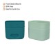 b.box Silicone Snack Cups Reusable, Oven & Freezer Safe, Forest Green