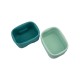 b.box Silicone Snack Cups Reusable, Oven & Freezer Safe, Forest Green