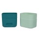 b.box Silicone Snack Cups Reusable, Oven & Freezer Safe, Forest Green