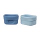 b.box Silicone Snack Cups Reusable, Oven & Freezer Safe, Ocean