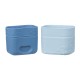 b.box Silicone Snack Cups Reusable, Oven & Freezer Safe, Ocean