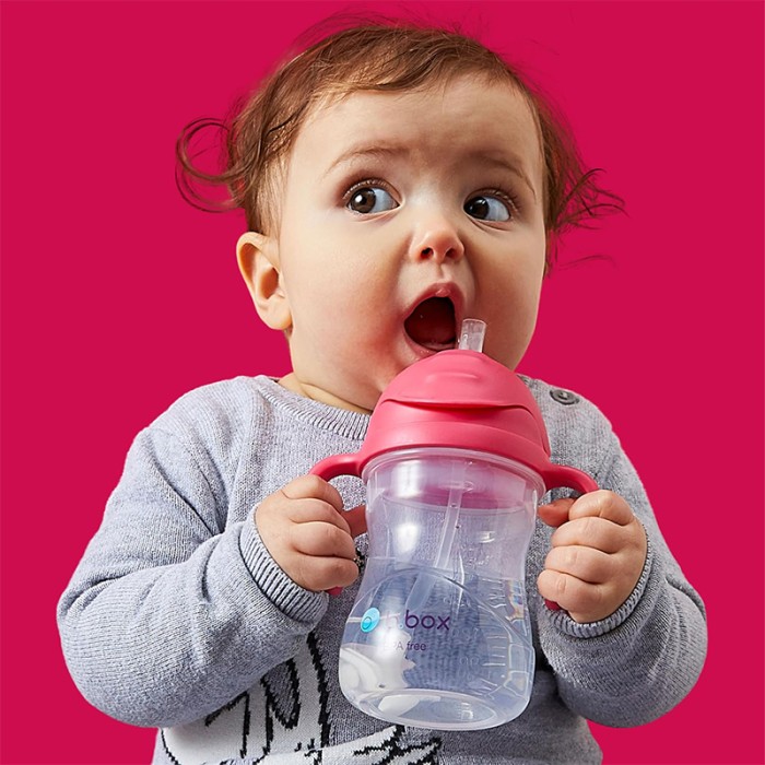 b.box Sippy Cup, Leak Proof & Easy Grip, Apple 240ml/8oz