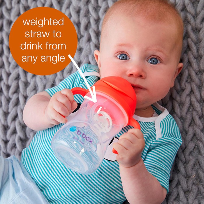 b.box Sippy Cup, Leak Proof & Easy Grip, Apple 240ml/8oz