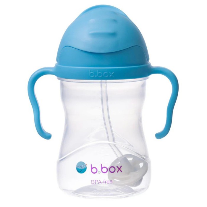 b.box Sippy Cup, Leak Proof & Easy Grip, Blueberry 240ml/8oz