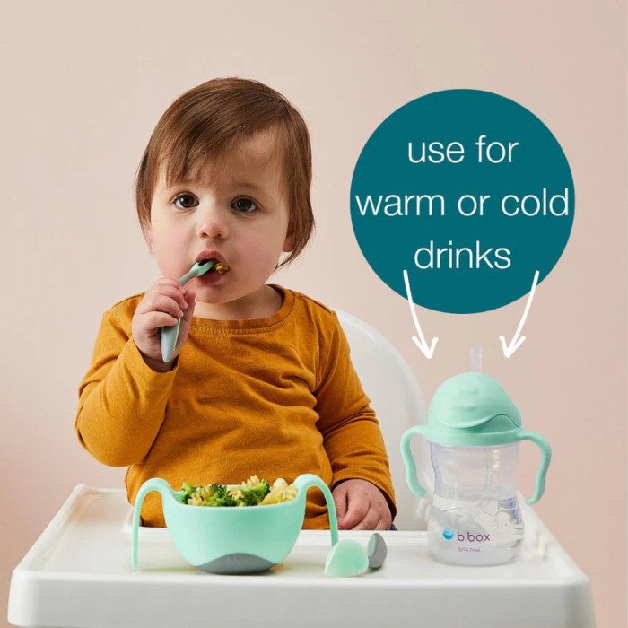 b.box Sippy Cup, Leak Proof & Easy Grip, Lemon 240ml/8oz