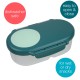 b.box Snackbox Mini Bento with 2 Leak Proof Compartments, Emerald Forest