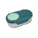 b.box Snackbox Mini Bento with 2 Leak Proof Compartments, Emerald Forest