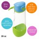 b.box Sport Spout Bottle, Tilt & Sip, Ocean Breeze Blue Green 600ml