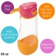b.box Sport Spout Bottle, Tilt & Sip, Strawberry Shake Pink Orange 600ml