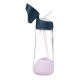 b.box Tritan Drink Bottle, Leak Proof Lid, Indigo Rose 600ml