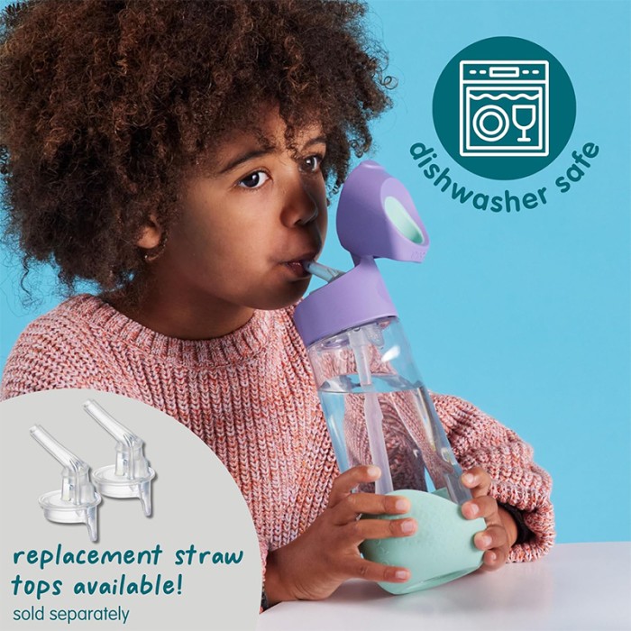 b.box Tritan Drink Bottle, Leak Proof Lid, Lilac Pop 450ml