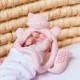 b.box Wrist Teether Blush, Soft Silicone