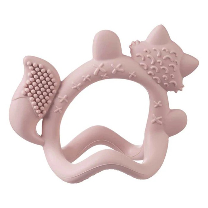 b.box Wrist Teether Blush, Soft Silicone