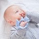 b.box Wrist Teether Lullaby Blue, Soft Silicone