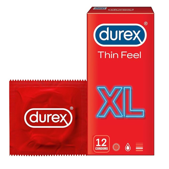 Durex Condom Thin Feel XL 12's LRC-46241-0