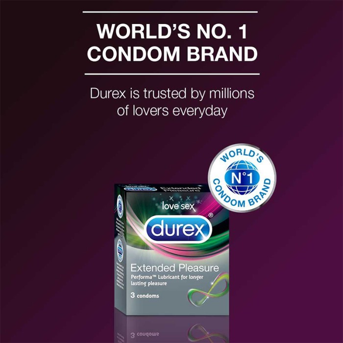 Durex Performa Delay Extended Pleasure Condom 3's LRC-169-0