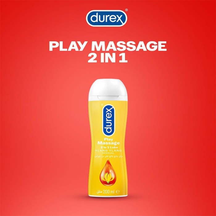 Durex Play Massage Gel 2 In 1 Sensual Lube With Ylang Ylang 200 ml LRC-46203-0