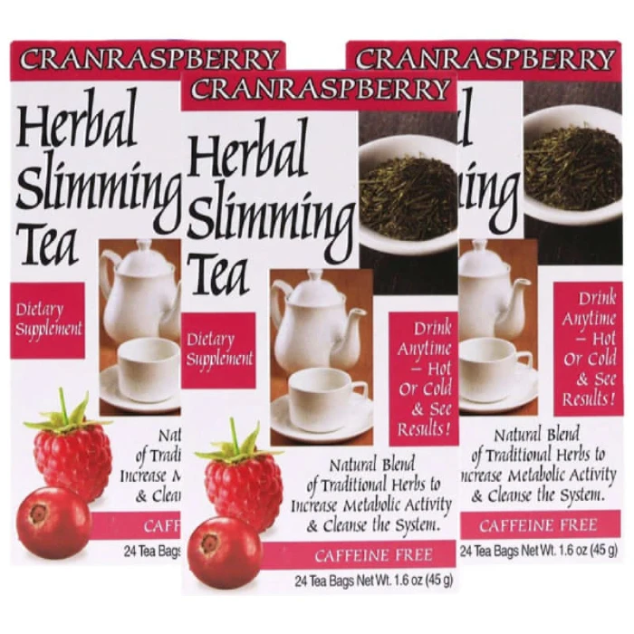 21st Century Slimming Cranraspberry Tea 24 Tea Bags 3pcs