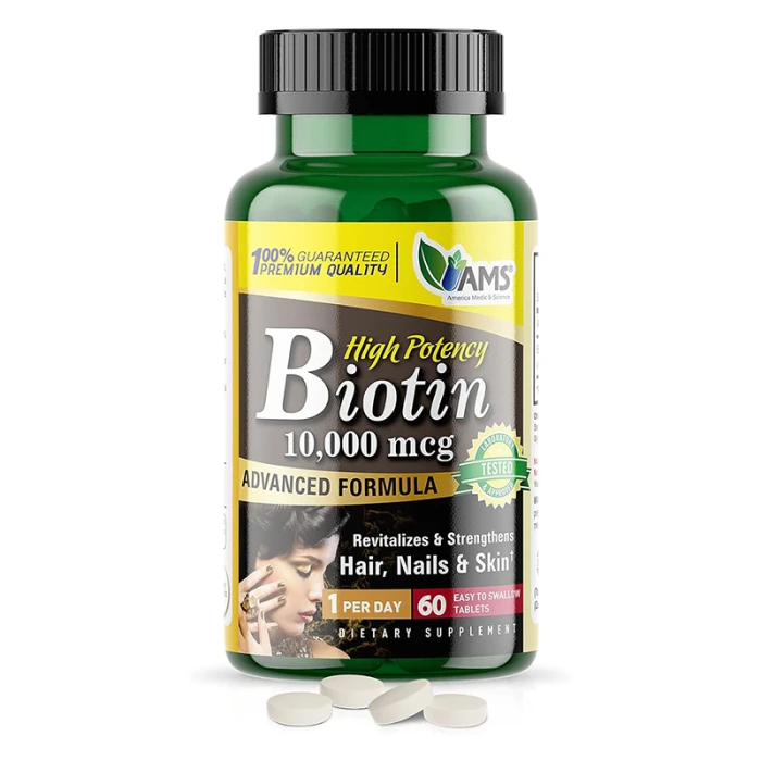 AMS Biotin 10000mcg Tablets 60's