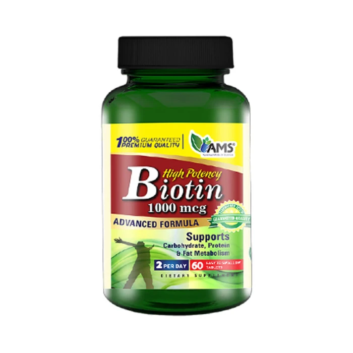 AMS Biotin 1000mcg Tablets 60's