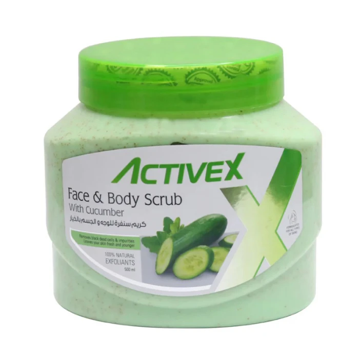 ActiveX Face & Body Scrub 500 ml Cucumber