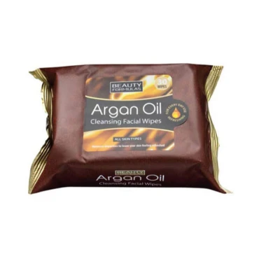Beauty Formulas Argan Oil Cleansing Facial Wipes 30'S