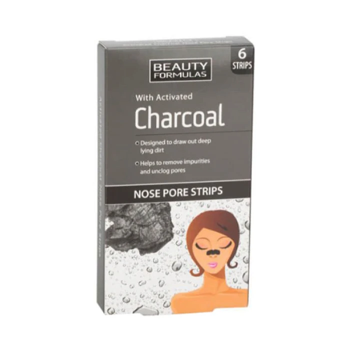 Beauty Formulas Charcoal Nose Pore Strips 6'S
