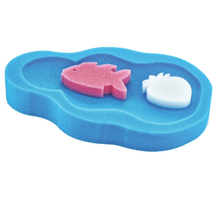 BabyJem Baby Bath Sponge, 0+ Months, Blue