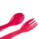 Babyjem Baby Spoon and Fork Set, 12+ Months, Red