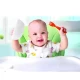 Babyjem Baby Spoon and Fork Set, 12+ Months, Red