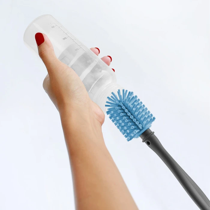 Babyjem Bottle and Nipple Cleaning Brush, 0+ Months, Blue