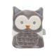 Babyjem Cherry Seeds Filled Velvet Colic Owl Shaped Pillow, Grey, 0 Months+