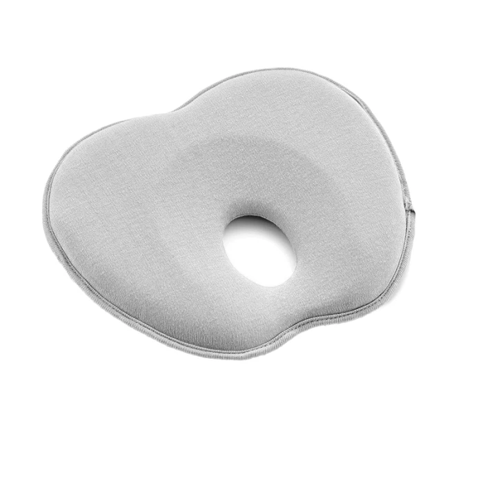 Babyjem Flat Head Pillow, 0-6 Months, Grey