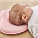Babyjem Flat Head Pillow, 0-6 Months, Pink