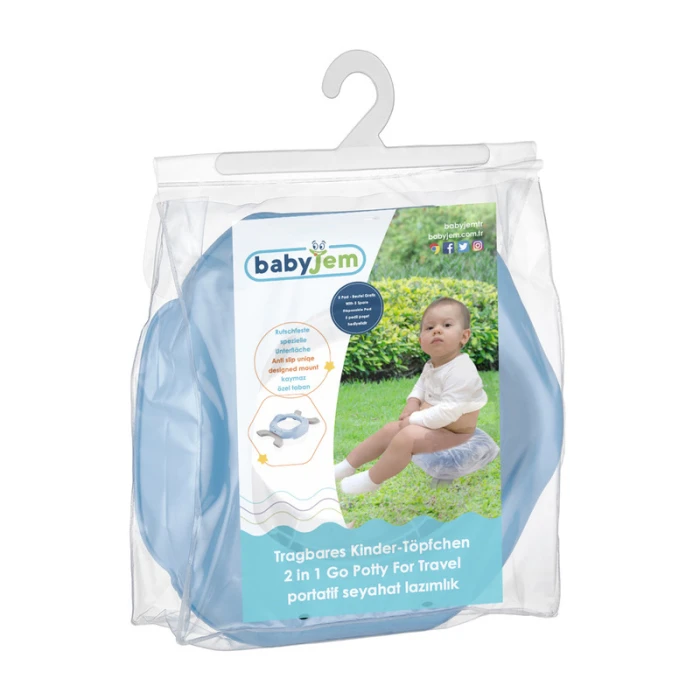 Babyjem Portable Baby Potty Seat, 1+ Year, Blue, 15 Months+