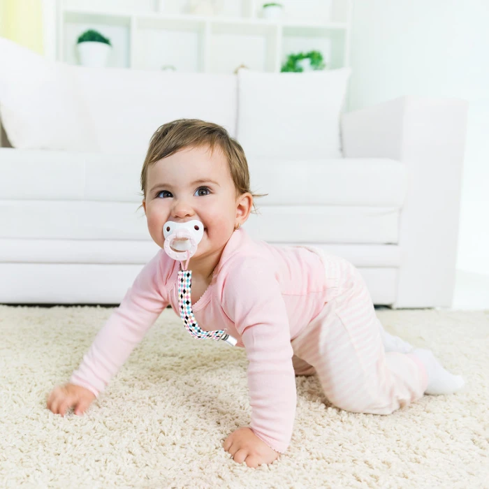 Babyjem Print Ribbon Pacifier Holder, Multicolour, 0 Months+
